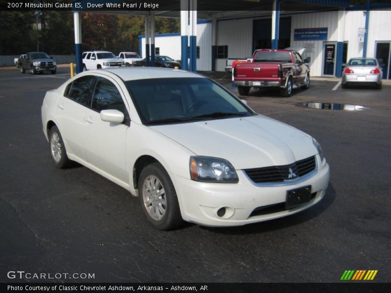 Dover White Pearl / Beige 2007 Mitsubishi Galant ES