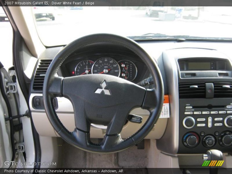 Dover White Pearl / Beige 2007 Mitsubishi Galant ES