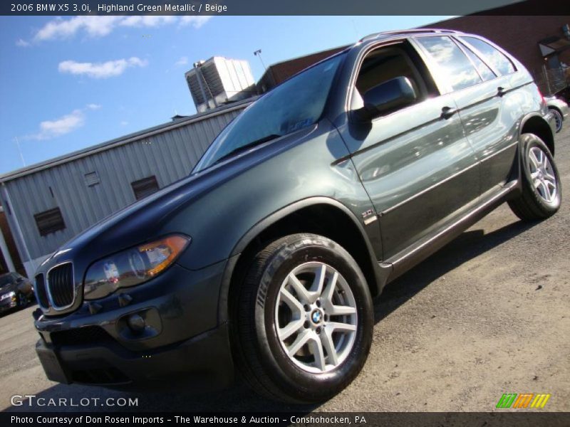 Highland Green Metallic / Beige 2006 BMW X5 3.0i