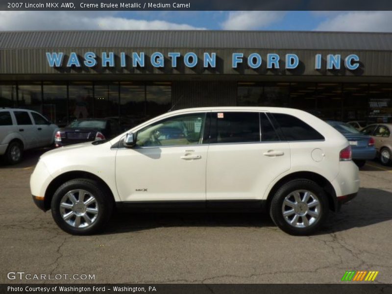Creme Brulee Metallic / Medium Camel 2007 Lincoln MKX AWD