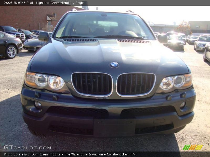 Highland Green Metallic / Beige 2006 BMW X5 3.0i