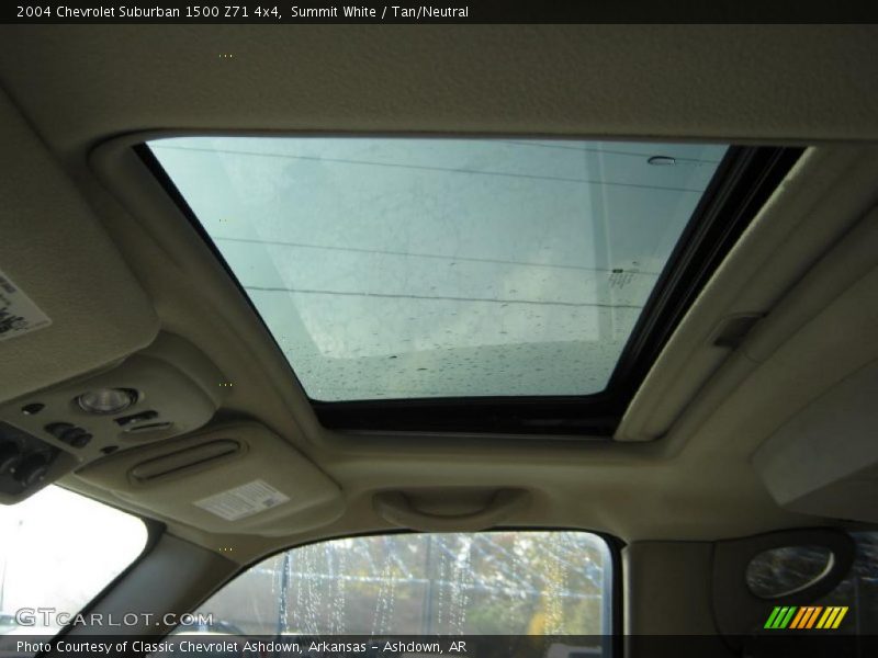 Summit White / Tan/Neutral 2004 Chevrolet Suburban 1500 Z71 4x4