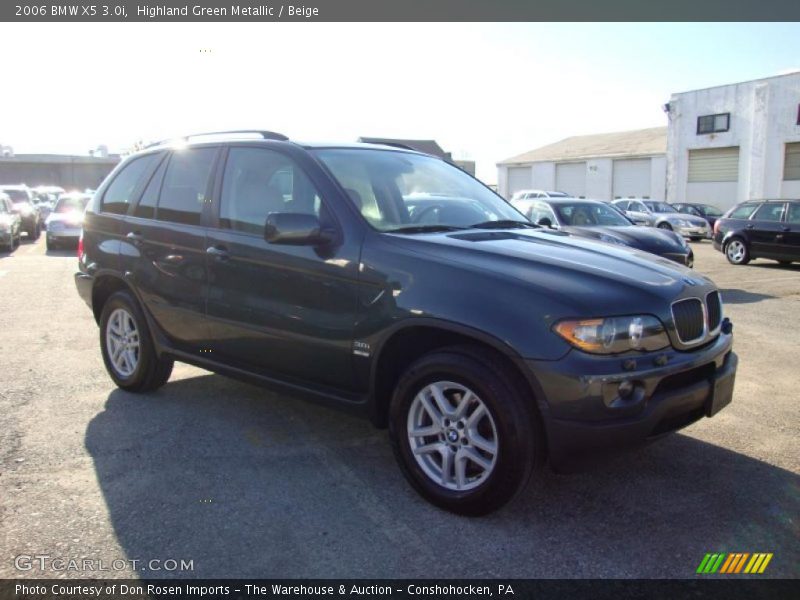 Highland Green Metallic / Beige 2006 BMW X5 3.0i