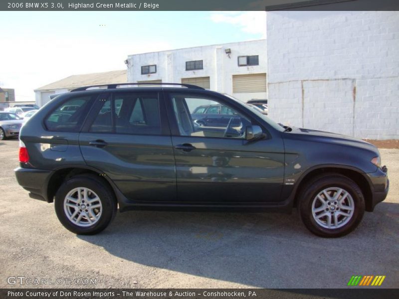 Highland Green Metallic / Beige 2006 BMW X5 3.0i
