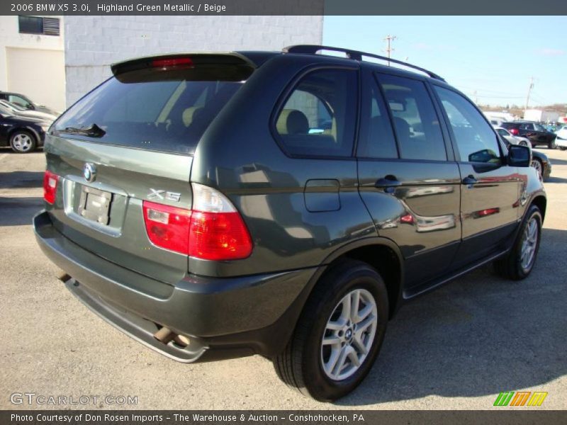 Highland Green Metallic / Beige 2006 BMW X5 3.0i