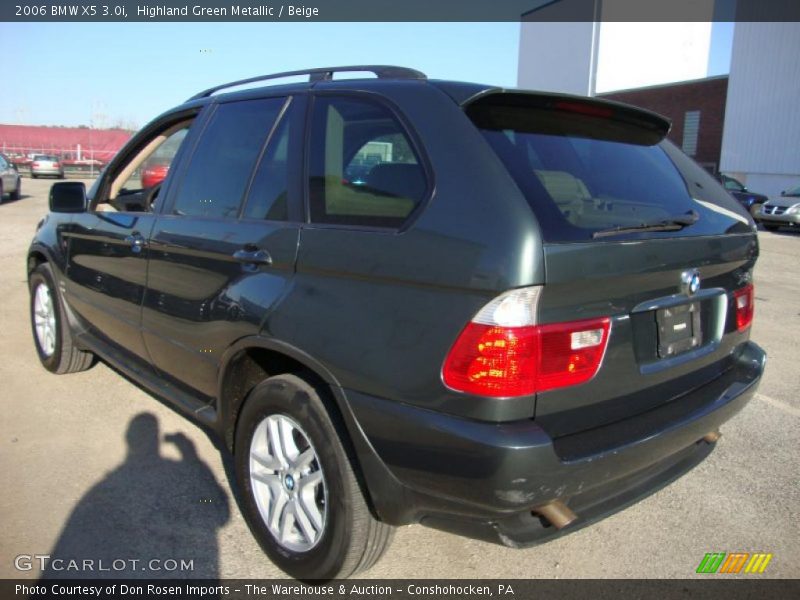 Highland Green Metallic / Beige 2006 BMW X5 3.0i