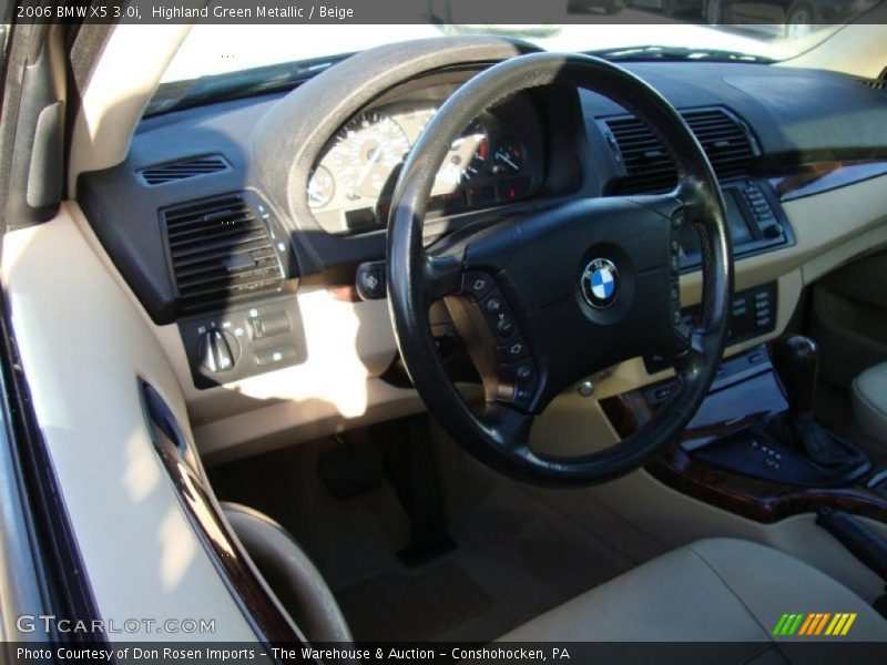 Highland Green Metallic / Beige 2006 BMW X5 3.0i