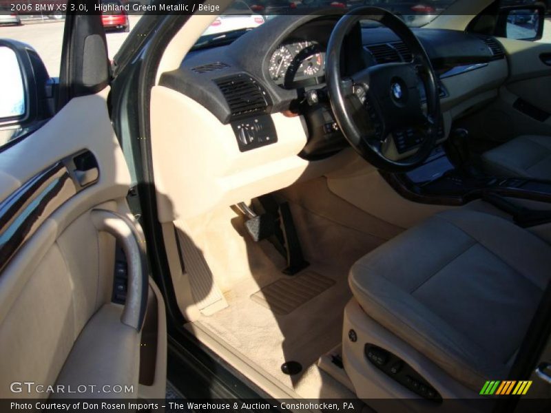 Highland Green Metallic / Beige 2006 BMW X5 3.0i