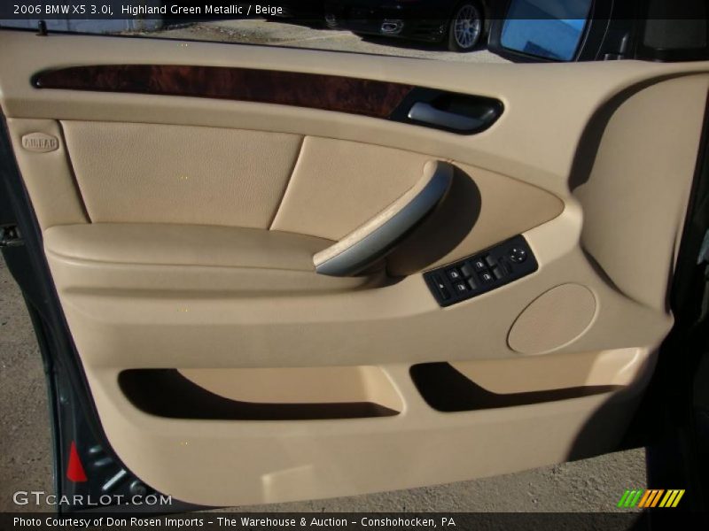 Highland Green Metallic / Beige 2006 BMW X5 3.0i