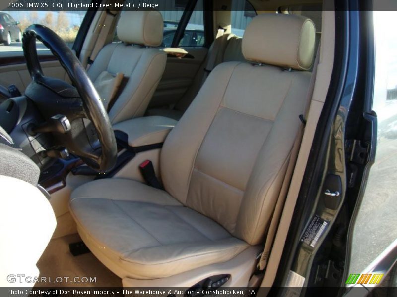Highland Green Metallic / Beige 2006 BMW X5 3.0i