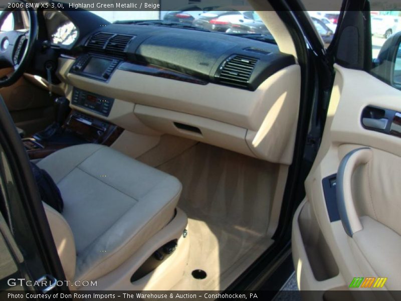 Highland Green Metallic / Beige 2006 BMW X5 3.0i