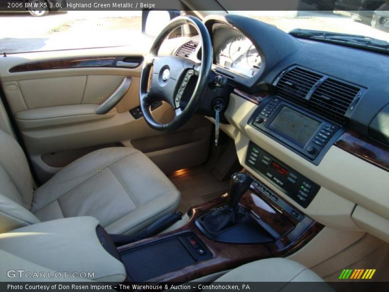 Highland Green Metallic / Beige 2006 BMW X5 3.0i