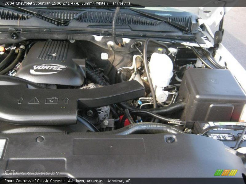 Summit White / Tan/Neutral 2004 Chevrolet Suburban 1500 Z71 4x4