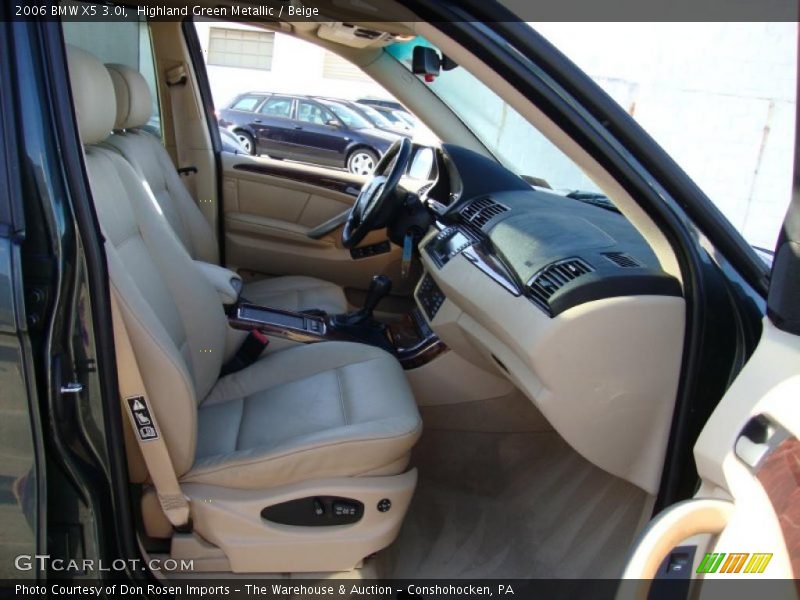 Highland Green Metallic / Beige 2006 BMW X5 3.0i