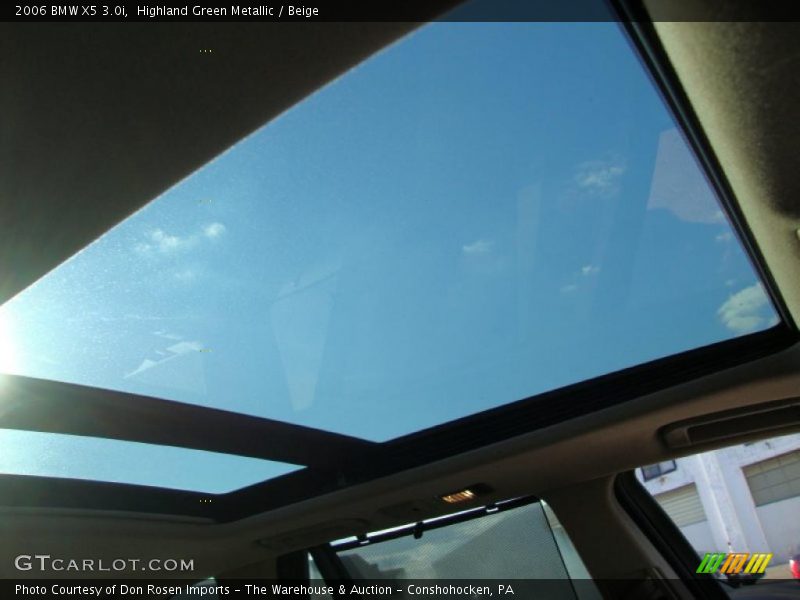 Highland Green Metallic / Beige 2006 BMW X5 3.0i
