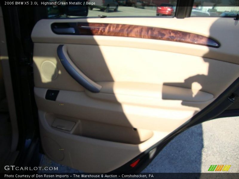Highland Green Metallic / Beige 2006 BMW X5 3.0i