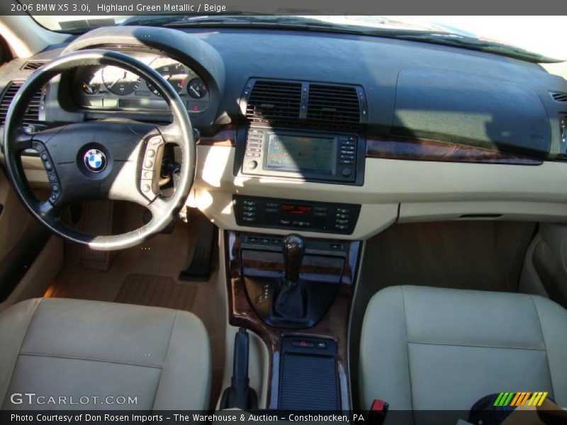Highland Green Metallic / Beige 2006 BMW X5 3.0i