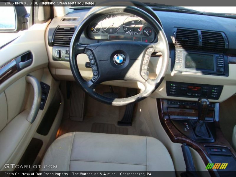 Highland Green Metallic / Beige 2006 BMW X5 3.0i
