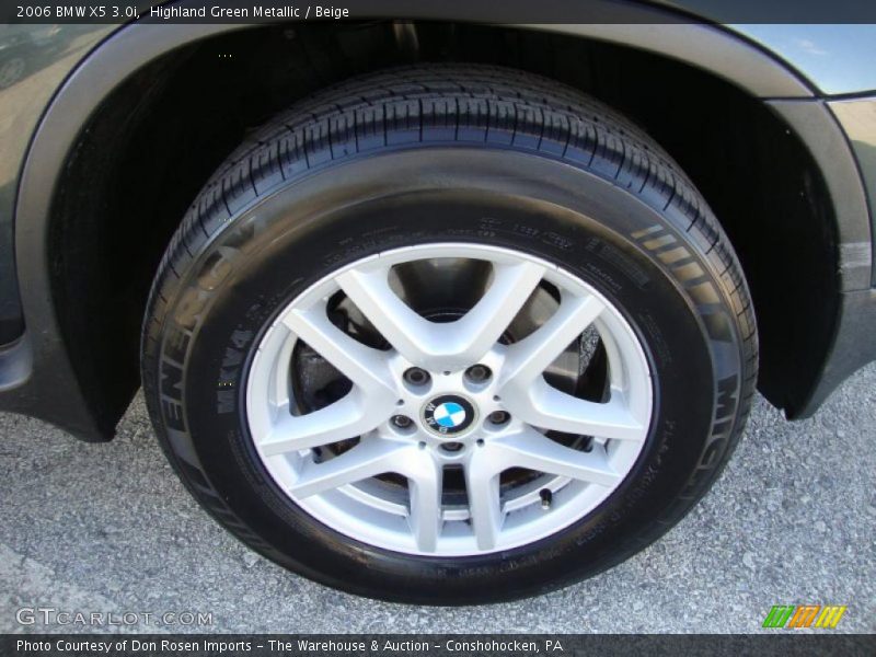 Highland Green Metallic / Beige 2006 BMW X5 3.0i