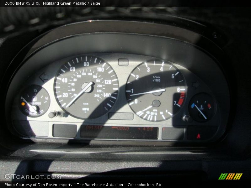 Highland Green Metallic / Beige 2006 BMW X5 3.0i