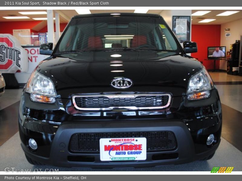Shadow Black / Red/Black Sport Cloth 2011 Kia Soul Sport