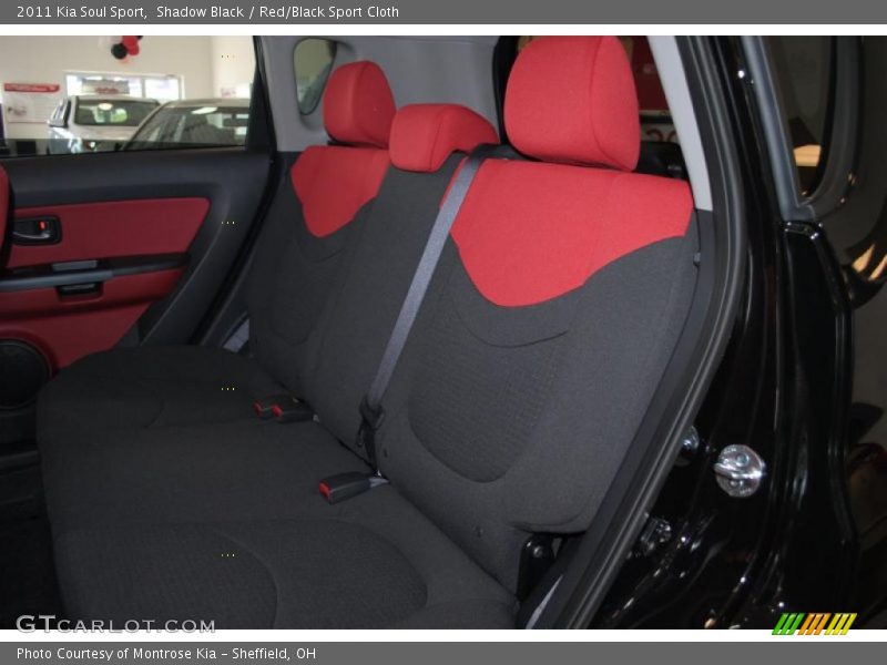 Shadow Black / Red/Black Sport Cloth 2011 Kia Soul Sport