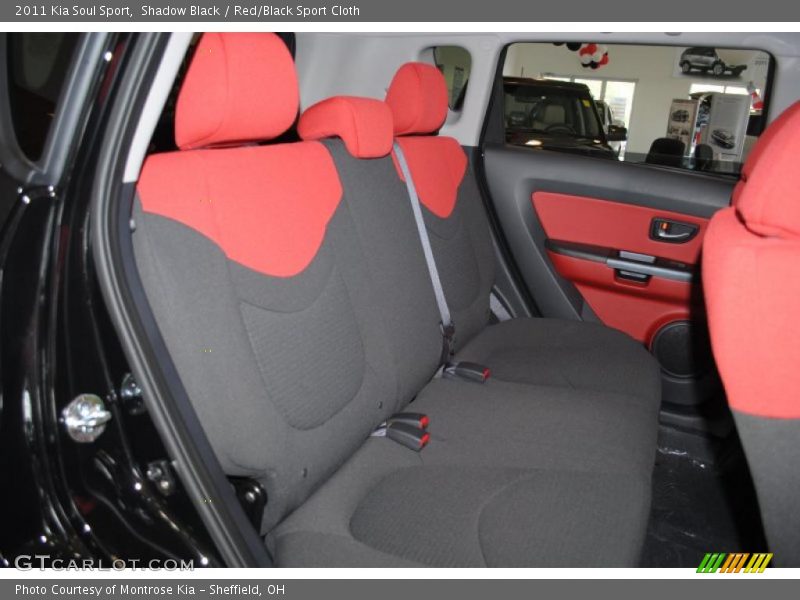 Shadow Black / Red/Black Sport Cloth 2011 Kia Soul Sport