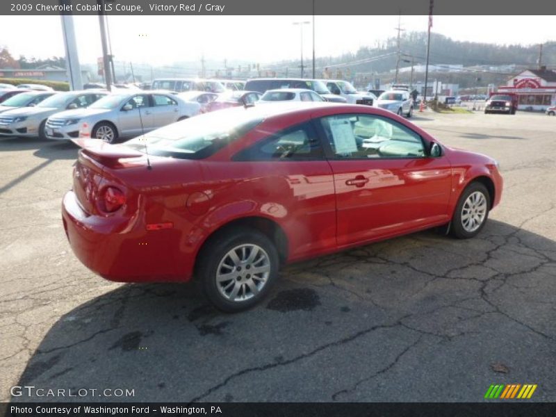 Victory Red / Gray 2009 Chevrolet Cobalt LS Coupe
