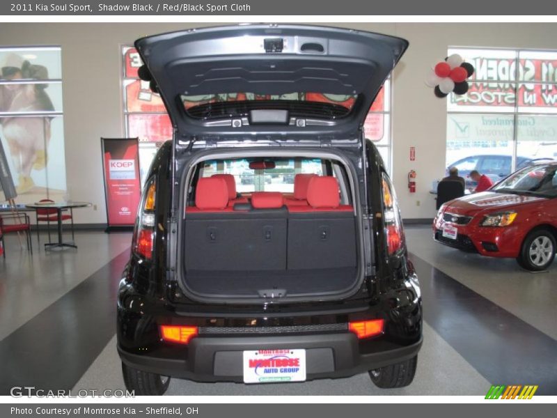 Shadow Black / Red/Black Sport Cloth 2011 Kia Soul Sport