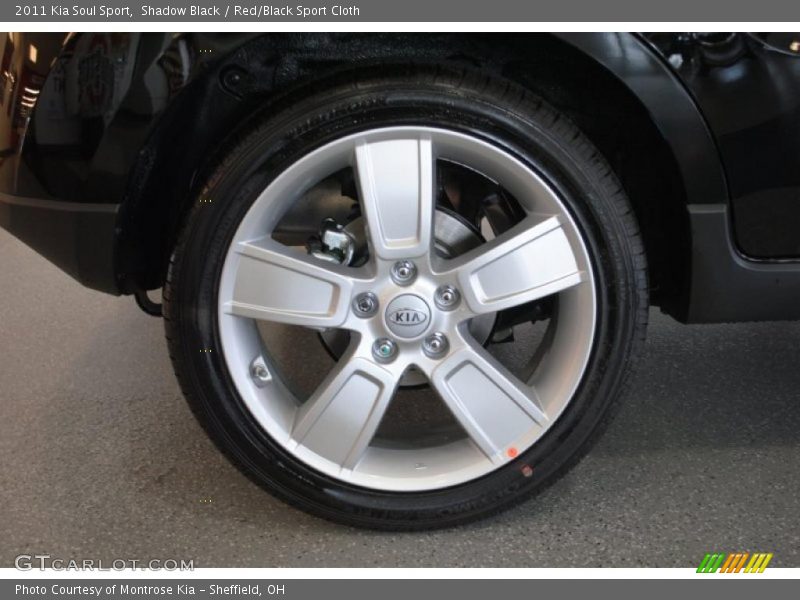Shadow Black / Red/Black Sport Cloth 2011 Kia Soul Sport