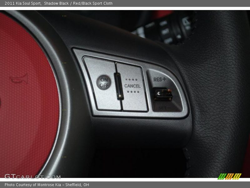 Shadow Black / Red/Black Sport Cloth 2011 Kia Soul Sport