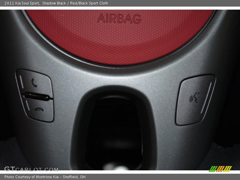 Shadow Black / Red/Black Sport Cloth 2011 Kia Soul Sport