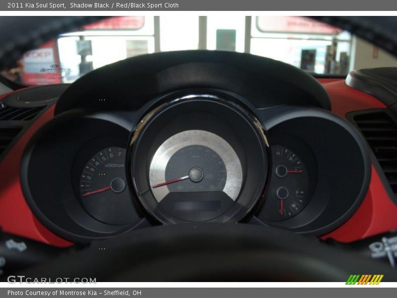 Shadow Black / Red/Black Sport Cloth 2011 Kia Soul Sport