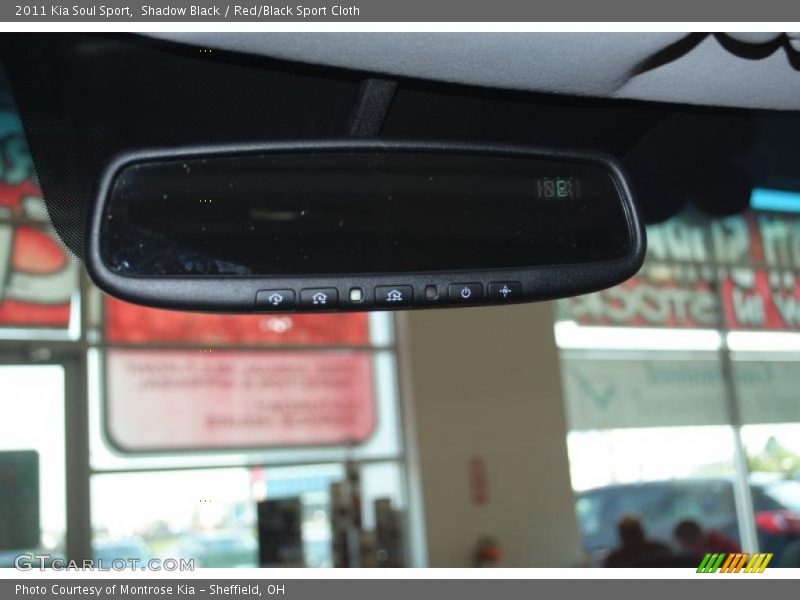 Shadow Black / Red/Black Sport Cloth 2011 Kia Soul Sport