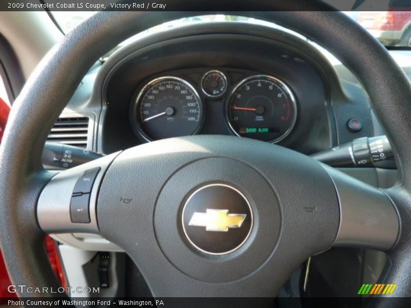 Victory Red / Gray 2009 Chevrolet Cobalt LS Coupe