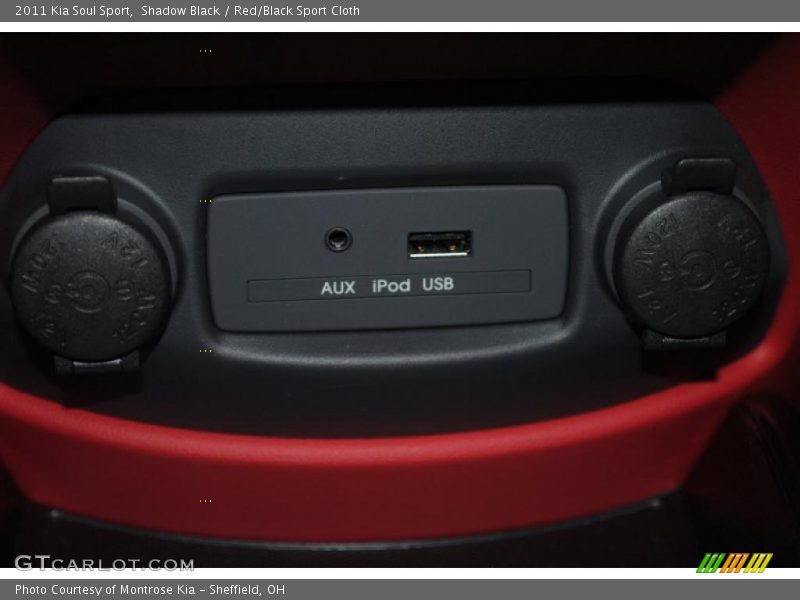 Shadow Black / Red/Black Sport Cloth 2011 Kia Soul Sport