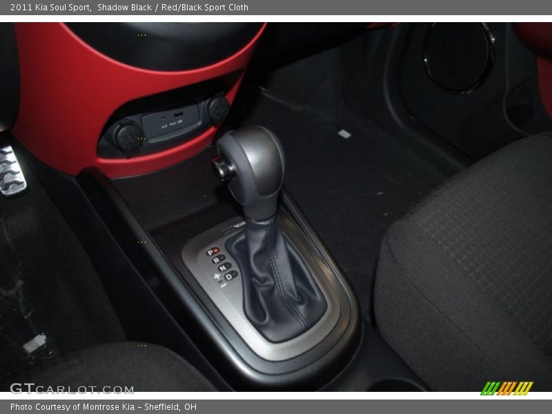 Shadow Black / Red/Black Sport Cloth 2011 Kia Soul Sport