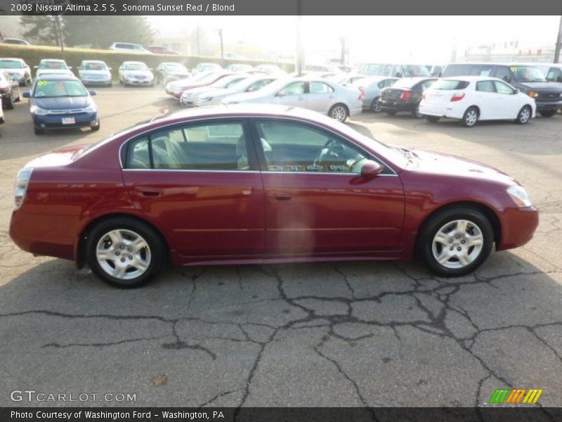 Sonoma Sunset Red / Blond 2003 Nissan Altima 2.5 S
