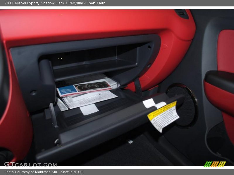 Shadow Black / Red/Black Sport Cloth 2011 Kia Soul Sport