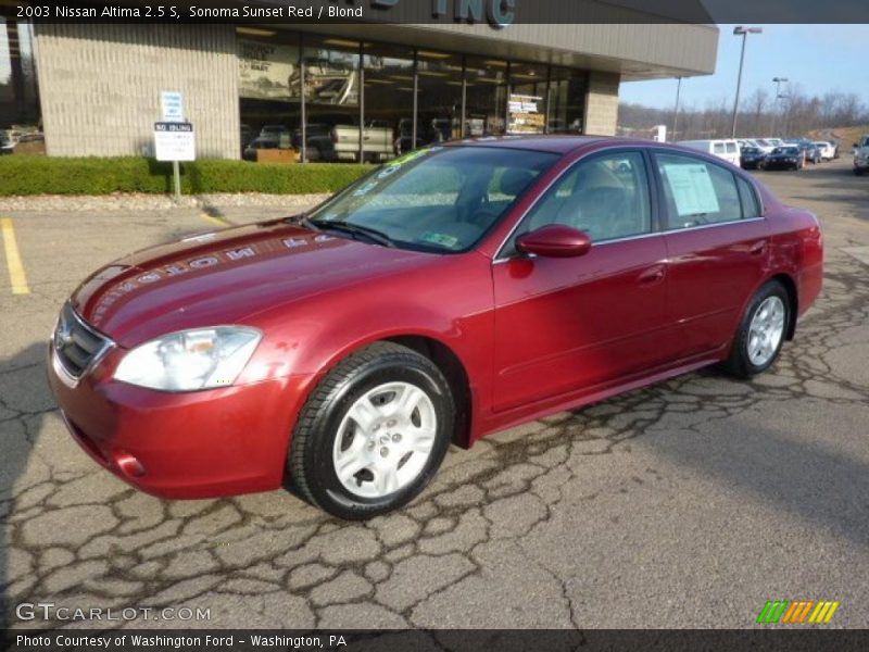 Sonoma Sunset Red / Blond 2003 Nissan Altima 2.5 S