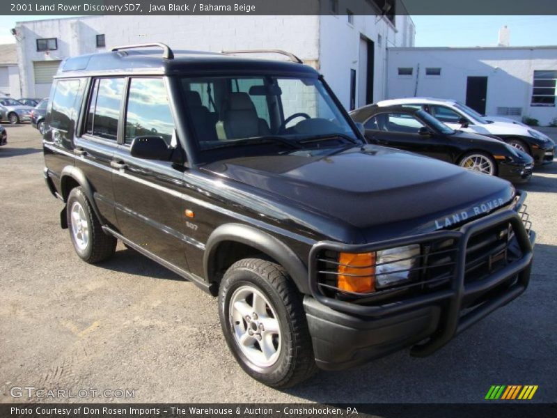 Java Black / Bahama Beige 2001 Land Rover Discovery SD7