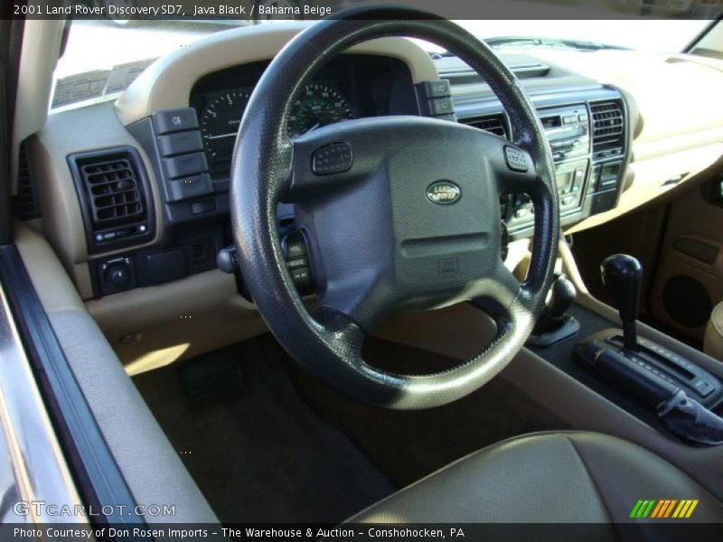Java Black / Bahama Beige 2001 Land Rover Discovery SD7