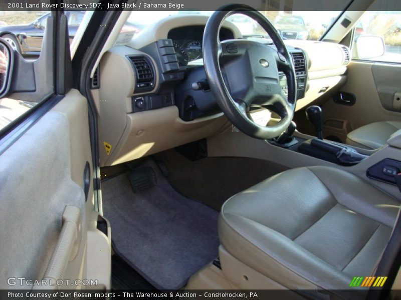Java Black / Bahama Beige 2001 Land Rover Discovery SD7