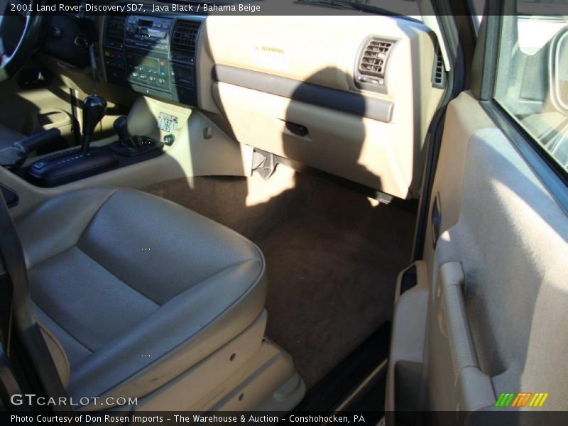 Java Black / Bahama Beige 2001 Land Rover Discovery SD7