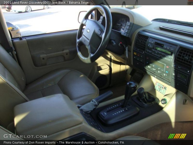 Java Black / Bahama Beige 2001 Land Rover Discovery SD7