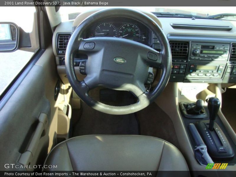 Java Black / Bahama Beige 2001 Land Rover Discovery SD7