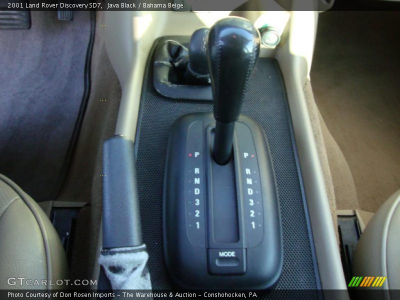 Java Black / Bahama Beige 2001 Land Rover Discovery SD7