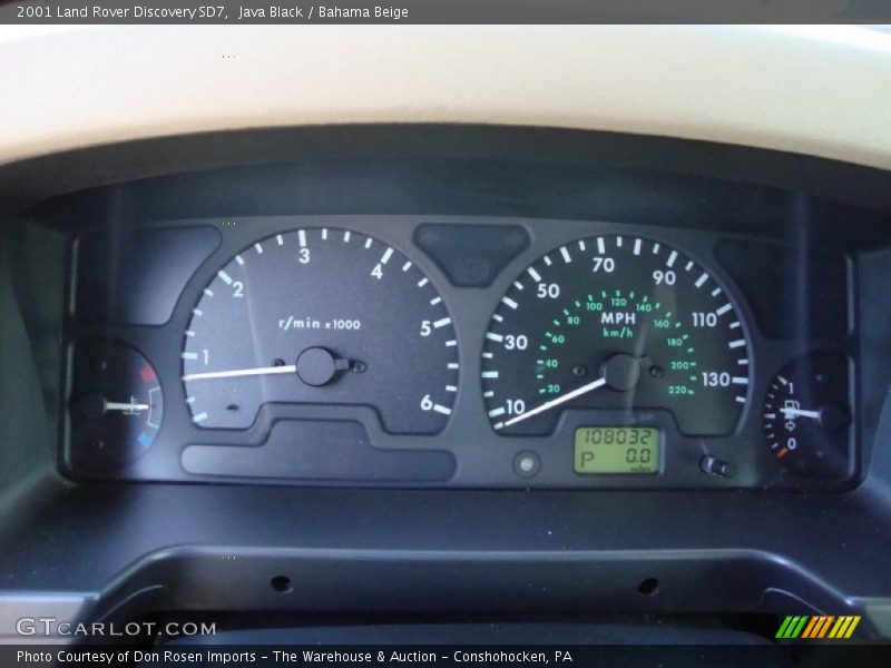 Java Black / Bahama Beige 2001 Land Rover Discovery SD7