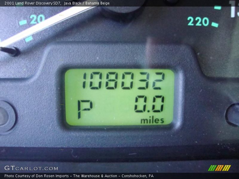 Java Black / Bahama Beige 2001 Land Rover Discovery SD7