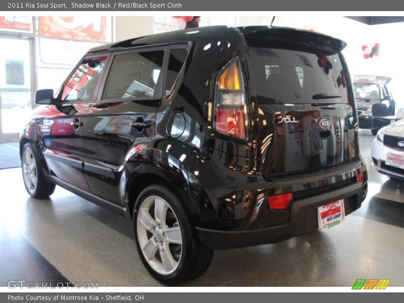 Shadow Black / Red/Black Sport Cloth 2011 Kia Soul Sport